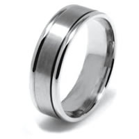 Item # 22701PP - Platinum 950 Hand Crafted  Comfort Fit Wedding Band