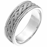 Item # 230661PP - Platinum Braided Wedding Band