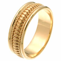 Item # 257261E - Waves, Hand Crafted Wedding Ring