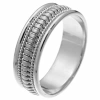 Item # 257261PP - Waves, Hand Crafted Wedding Ring
