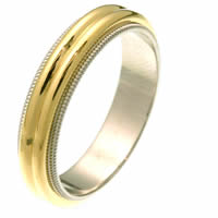 Item # 26871PE - Two Dome Wedding Ring