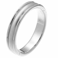 Item # 28591WE - 18 Kt White Gold Wedding Ring