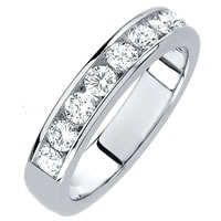 Item # 3001011WE - 18K Diamond Wedding Band