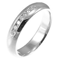 Item # 30104WE - 18K Diamond Wedding Band