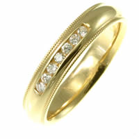 Item # 30204E - 18K Diamond Wedding Band