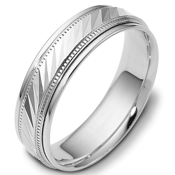 Item # 46836PP - Platinum classic, comfort fit, 6.0mm wide wedding band. The ring has a high polish finish. Different finishes may be selected. 