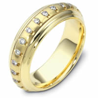 Item # 46921 - 14K Spinning Diamond Wedding Band