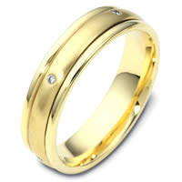 Item # 46934 - 14K Gold Spinning DiamondWedding Band