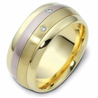 Item # 46988PE - Platinum-18K Spinning Diamond Wedding Band