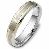 Item # 47319PE - Platinum & 18kt Classic Wedding Ring