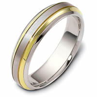 Item # 47532PE - Platinum & 18kt Classic Wedding Ring