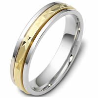 Item # 47556PE - Platinum & 18kt Classic Wedding Ring