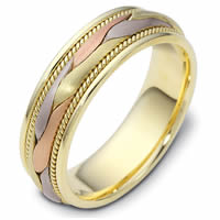 Item # 47567PE - Platinum & 18kt Handcrafted Wedding Ring
