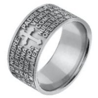 Item # 47824WE - Padre Nuestro Wedding Band