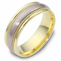 Item # 48036PE - Platinum & 18kt Classic Wedding Ring