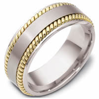 Item # 48039NPE - Platinum & 18kt Classic Wedding Ring