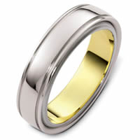 Item # 48115E - Two-Tone Classic Rotating Wedding Ring