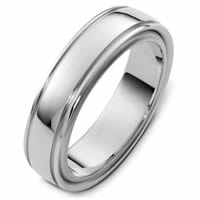 Item # 48115WE - White Gold Classic Rotating Wedding Ring