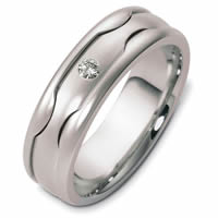 Item # 48178W - 14K White Gold Diamond Wedding Band