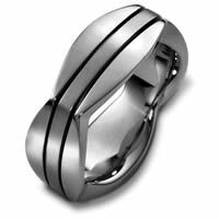 Item # 48261TI - Titanium Contemporary Square Wedding Ring