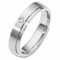 Item # 48549WE - 18K White Gold Diamond Wedding Band