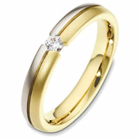 Item # 48580PE - Platinum-18K Diamond Wedding Band