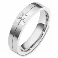 Item # 48620WE - White Gold Diamond Wedding Band