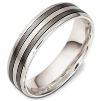 Item # 48637TE - Titanium & 18kt Classic Wedding Ring