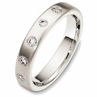 Item # 48711PD - Palladium Diamond Wedding Band