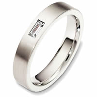Item # 48746W - Gold Straight Baguette Diamond Wedding Ring