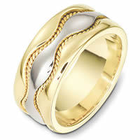 Item # 49007 - Two-Tone Handcrafted Wedding Ring