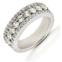 Item # 51864WE - 18K White Gold Diamond Anniversary Band