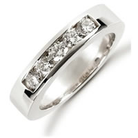 Item # 521255PD - Palladium Diamond Anniversary Band