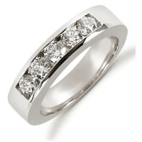 Item # 521265WE - 18K White Gold Diamond Anniversary Band