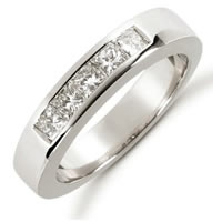 Item # 521405WE - 18K White Gold Diamond Anniversary Band