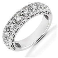 Item # 521453PD - Palladium Diamond Anniversary Band