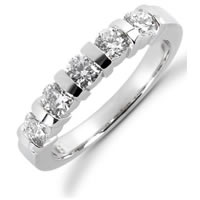 Item # 522985WE - 18K White Gold Diamond Anniversary Band