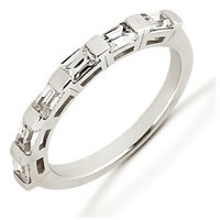 Item # 52843PD - Palladium Baguette Diamond Anniversary Band