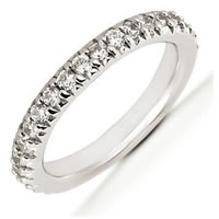 Item # 5412009WE - 18K White Gold Diamond Anniversary Band