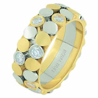 Item # 68668101D - 14 K Two-Tone Diamond Ring
