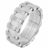 Item # 68678201WE - 18 Kt White Gold Wedding Ring