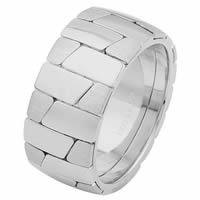 Item # 68709010W - 14 K White Gold Wedding Ring