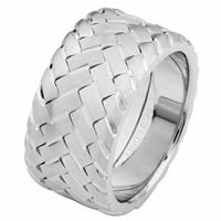 Item # 687140120W - 14 Kt White Gold Wedding Ring