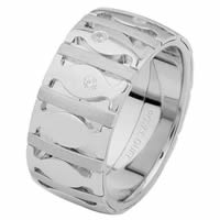Item # 6871512DW - 14 K White Gold Diamond Wedding Ring