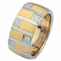 Item # 68718010DE - Two-Tone Diamond Ring