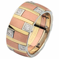 Item # 68718012DE - Tri-Color Diamond Ring