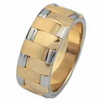 Item # 6872201E - Two-tone Wedding Ring