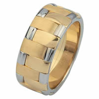 Item # 6872201 - 14 K Two-tone Wedding Ring