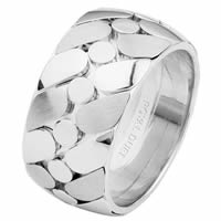 Item # 68725120W - 14 K White Gold Wedding Ring