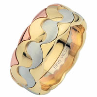 Item # 687291012E - Tri-Color Wedding Ring Music, Balance, Harmony